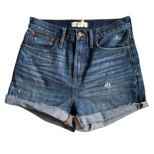 Madewell Classic Straight Jean cut off shorts 26